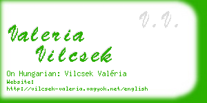 valeria vilcsek business card