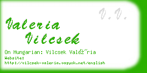 valeria vilcsek business card